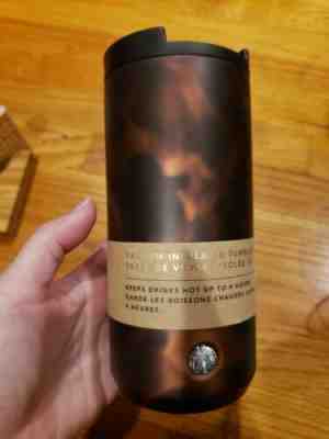 New Starbucks Black Brown Hot Cold Insulated Tumbler  - Sold on eBay Jan, 29th 2020 for $16.99