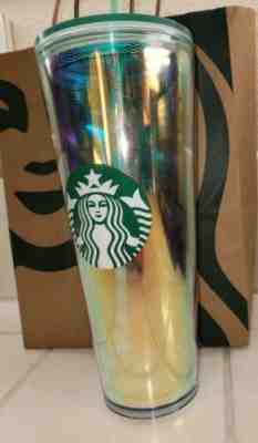 STARBUCKS  IRIDESCENT RAINBOW SIREN SCALES MERMAID 24OZ TUMBLER NEW  - Sold on eBay Jan, 28th 2020 for $35.00