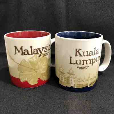 Starbucks Malaysia & Kuala Lumpur Mug Global Icon Collector Series16 Oz Cup New 