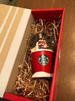 2018 Starbucks Japan Christmas Holiday Limited Snow Globe Dome Red Cup Coffee - Sold on eBay Jan, 28th 2020 for $92.00