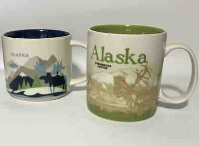 Lot of 2 Starbucks Coffee City Mugs Alaska 2011 You are Here Collection 2015  - Sold on eBay Jan, 28th 2020 for $112.49