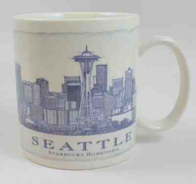 Starbucks Coffee Mug SEATTLE Starbucks Hometown Space Needle Skyline 2010 - 18oz - Sold on eBay Jan, 28th 2020 for $19.95