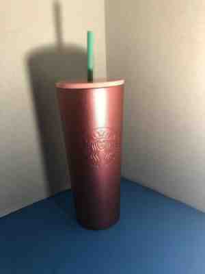 NEW STARBUCKS 2019 HOLIDAY COLD CUP PINK STAINLESS STEEL TUMBLER 24 fl oz - Sold on eBay Jan, 30th 2020 for $21.00