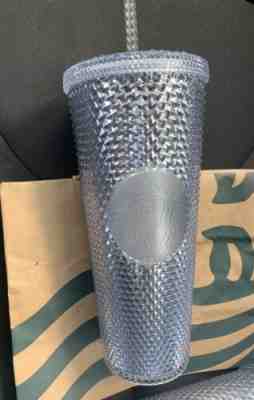 Starbucks 2019 Bling Platinum Iridescent Studded Cup Tumbler 24oz Christmas, NWT - Sold on eBay Jan, 30th 2020 for $22.00
