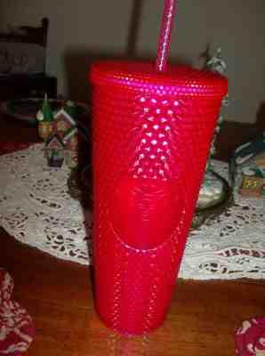 NWT Starbucks Venti Cold Cup Pink 2019 Holiday Collection - Sold on eBay Jan, 30th 2020 for $22.00
