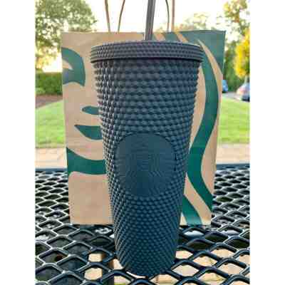 New Starbucks 2019 Matte Black Studded Plastic Tumbler Limited Edition 24oz  - Sold on eBay Jan, 30th 2020 for $63.00