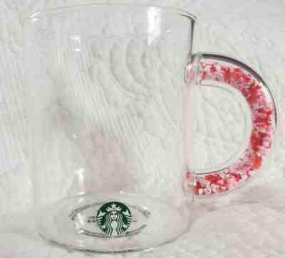 2020 Starbucks Confetti Hearts Handle Glass Mug Valentines Cup  - Sold on eBay Jan, 30th 2020 for $21.99