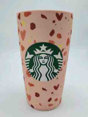 NWT Starbucks Valentines Tumbler 2020  Ceramic Coffee Cup w Lid Limited Edition  - Sold on eBay Jan, 30th 2020 for $18.95