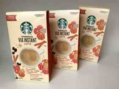 Starbucks VIA Instant Pumpkin Spice Latte 15 Single Packets Lot Of 3 Boxes NEW - Sold on eBay Jan, 30th 2020 for $19.50