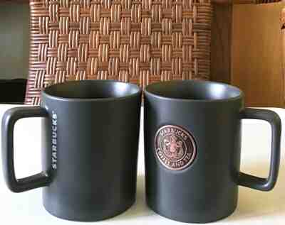 RESERVED NEW Starbucks Classic Copper Plate Dark Grey 16 oz Mug  - Sold on eBay Jan, 30th 2020 for $29.00
