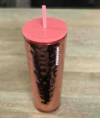 NEW 2019 Starbucks HOLIDAY Tumbler 24 oz Venti Pink Shiny Cold Cup HTF! - Sold on eBay Jan, 30th 2020 for $18.00