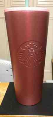NEW STARBUCKS 2019 HOLIDAY COLD CUP PINK OMBRÉ STAINLESS STEEL TUMBLER 24 fl oz - Sold on eBay Jan, 30th 2020 for $25.50