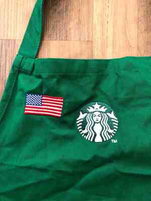 STARBUCKS GREEN Military Appreciation Employee Apron - Sold on eBay Jan, 30th 2020 for $19.95