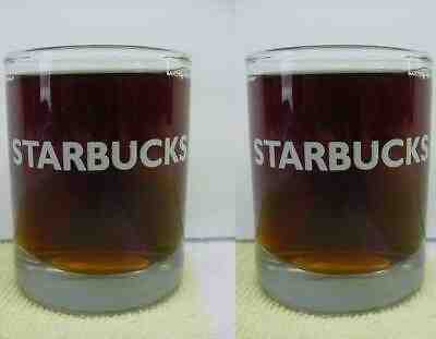 NOS Pair of Starbucks 1 oz and 2 oz Marked Espresso Shot Glass Clear Glass w/SKU - Sold on eBay Jan, 30th 2020 for $19.99