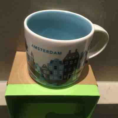 Starbucks AMSTERDAM You Are Here Mug NIB 14oz US SHIPPER - Sold on eBay Jan, 30th 2020 for $39.99