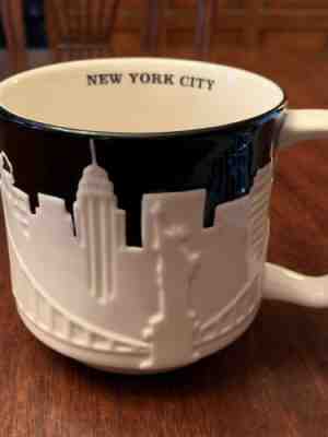 Starbucks New York City 2010 Relief Skyline 16oz Mug  Yellow Taxi  Version 1 - Sold on eBay Jan, 30th 2020 for $26.99
