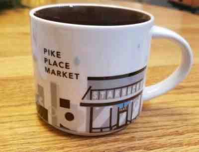 Starbucks PIKE PLACE MARKET 14 oz. You Are Here Seattle Coffee Mug Cup Nice - Sold on eBay Jan, 29th 2020 for $24.95