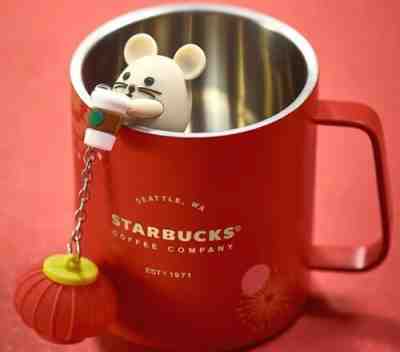 New Starbucks 2020 China Year Of Rat 15oz Fireworks Tea Strainer Lantern Cup Mug - Sold on eBay Jan, 29th 2020 for $35.00