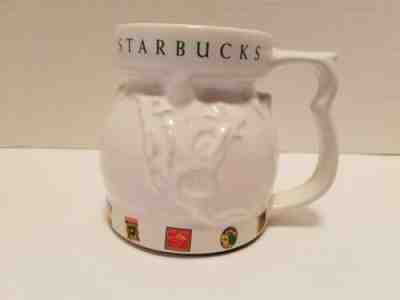 Starbucks Globe Coffee World Map Stamp Mug Embossed Large Base Non Slip Cup - Sold on eBay Jan, 29th 2020 for $16.99