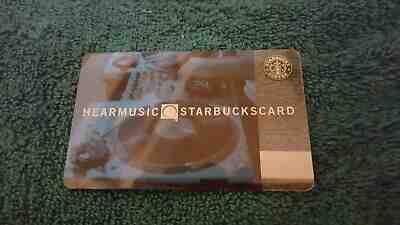 Always a HOT ITEM! STARBUCKS HEAR MUSIC Turntable MINT & Very Shiny Gift Card  - Sold on eBay Jan, 29th 2020 for $30.88
