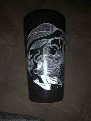 NEW Starbucks 2019 Holiday Black Gold Siren Mermaid Ceramic 12oz Mug Cup W Lid - Sold on eBay Jan, 29th 2020 for $21.50