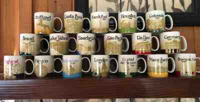 24 Starbucks city coffee mugs