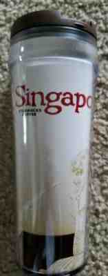 2004  Singapore Starbucks Coffee 12oz Travel Mug Plastic Tumbler  With lid. New - Sold on eBay Jan, 29th 2020 for $19.99
