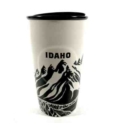 2016 Starbucks double wall 10 oz Ceramic travel Coffee mug Tumbler w/Lid - IDAHO - Sold on eBay Jan, 29th 2020 for $34.95