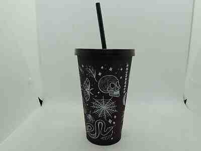 New Limited Edition Starbucks 2019 Halloween Purple/Black 16 Oz Tumbler Cup  - Sold on eBay Jan, 29th 2020 for $49.99