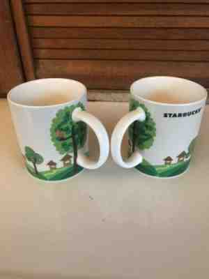 Lot/2 Starbucks Coffee Mug Cup 8 oz - Sold on eBay Jan, 29th 2020 for $16.00
