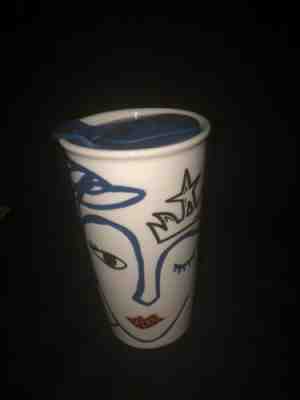 NEW STARBUCKS 2016  SIREN SWAROVSKI CRYSTAL RED LIPS CERAMIC TUMBLER COFFEE CUP - Sold on eBay Jan, 29th 2020 for $39.99
