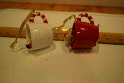 Starbucks KOREA 2019 Christmas Bear in RED & WHITE cup ornaments SET, -New - Sold on eBay Jan, 31st 2020 for $38.00