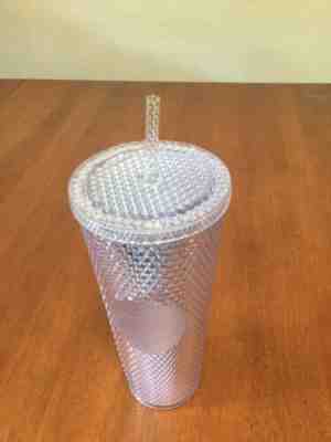 Starbucks 2019 Venti Bling Platinum/silver Studded Tumbler Cup - Sold on eBay Jan, 31st 2020 for $20.99