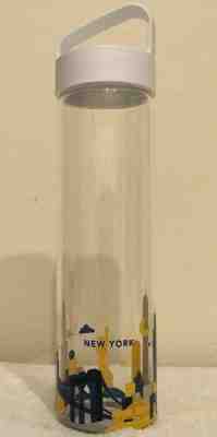 RARE STARBUCKS NEW YORK YOU ARE HERE COLLECTION COLLECTIBLE GLASS WATER BOTTLE - Sold on eBay Jan, 31st 2020 for $16.50