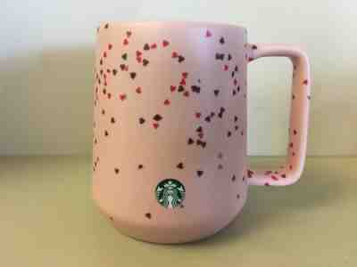 ???? Starbucks Valentines Day 2020 Limited Edition???? Pink Hearts 14oz Coffee Mug - Sold on eBay Jan, 31st 2020 for $18.95