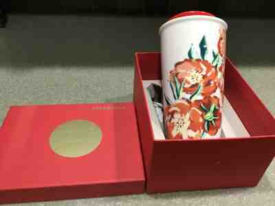 STARBUCKS 10 oz. CERAMIC TRAVEL MUG - Sold on eBay Jan, 30th 2020 for $18.00