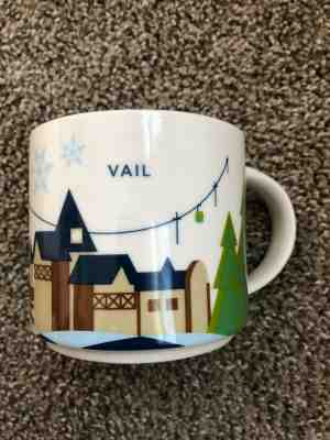 STARBUCKS MUG You Are Here Collection VAIL 14 oz. 2013 Coffee City Skyline Cup - Sold on eBay Feb, 2nd 2020 for $15.00