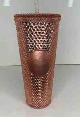 Starbucks Venti Studded Rose Gold Pink Cold Tumbler 2019 RARE Sold Out Cup - Sold on eBay Feb, 1st 2020 for $54.95