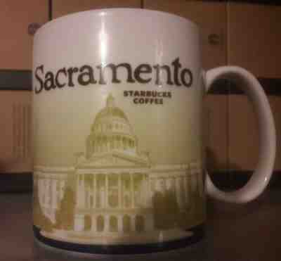 Rare Starbucks SACRAMENTO State Capitol Global Icon City Series Coffee 16 oz Mug