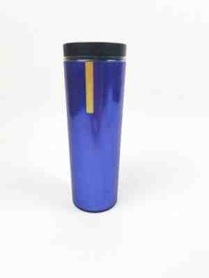 Starbucks 2013 Insulated Travel Coffee Tumbler Mug BLUE Textured Bubble 16oz - Sold on eBay Feb, 1st 2020 for $20.99