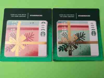 Starbucks gift card 2019 " CHRISTMAS PRESENTS " No Value 2 PACKS. New - Sold on eBay Feb, 1st 2020 for $25.00