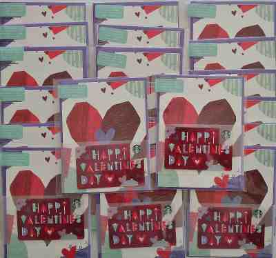 2018 ORIGINAL STARBUCKS GIFT CARDS ~HAPPY VALENTINE w/GREETING CARD~ LOT of 20 - Sold on eBay Feb, 1st 2020 for $20.00