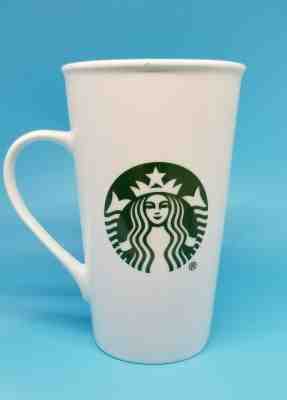 STARBUCKS 16 OZ LATTE COFFEE MUG WHITE 16 OZ GREEN SIREN MERMAID LOGO 2015 - Sold on eBay Feb, 1st 2020 for $15.00