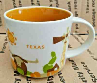 Starbucks TEXAS You Are Here Collection Coffee Mug Cup 14 oz. Cup 2015 Fast Ship - Sold on eBay Feb, 1st 2020 for $19.97