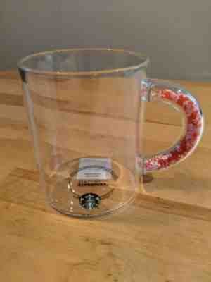 Starbucks Valentines Hearts Mug Glass Handle Cup New 2020 Exclusive Confetti - Sold on eBay Feb, 1st 2020 for $15.50