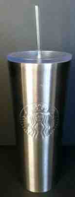 Starbucks Stainless Steel Tumbler Cup Venti Metallic 24oz - Sold on eBay Feb, 1st 2020 for $24.00