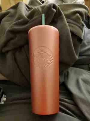NEW STARBUCKS 2019 HOLIDAY COLD CUP PINK OMBRÉ STAINLESS STEEL TUMBLER 24 fl oz - Sold on eBay Feb, 1st 2020 for $16.00