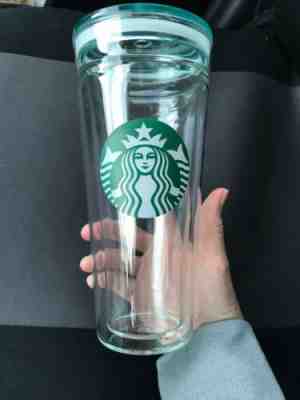 Starbucks Venti Clear Glass Double Wall Cold Cup Tumbler 20 oz - Sold on eBay Feb, 1st 2020 for $40.00