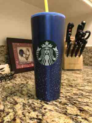 Starbucks 2020 Blue Speckled Stainless Steel Tumbler Venti 24oz Cold Cup! - Sold on eBay Feb, 1st 2020 for $25.00