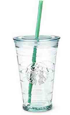STARBUCKS Recycled GLASS Cold-To-Go MERMAID 20oz Venti COFFEE TUMBLER Spain - Sold on eBay Feb, 1st 2020 for $49.99